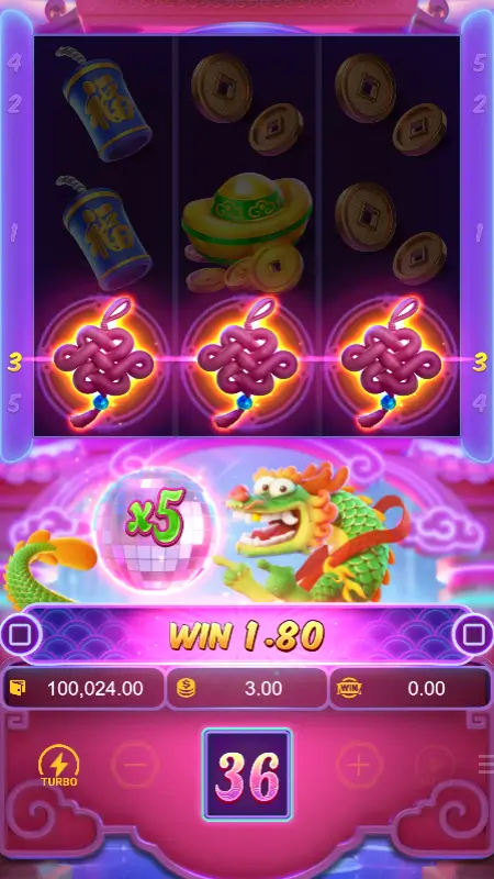 Tabla de pagos de Fortune Dragon